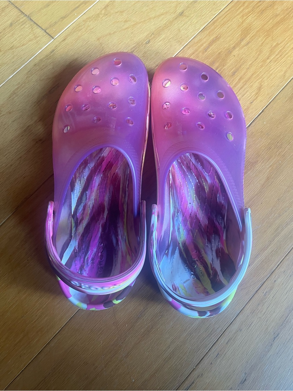 Women’s Pink Purple Slip-On Clog Shoes crocs